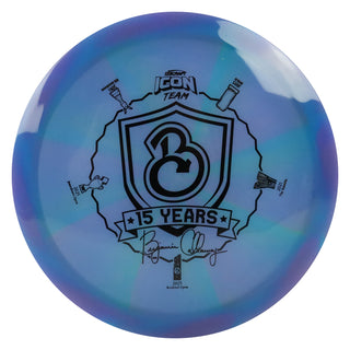 Discraft Disc Golf Ben Callaway Icon Z Swirl Undertaker Fairway Driver Blue Purple/Black 173-174g