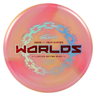 Discraft Disc Golf 2026 Worlds Tour Series Sled Putt and Approach Pink Orange/Red Shatter 177g