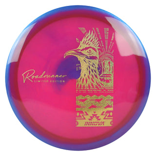 Innova Disc Golf Limited Edition Halo Champion Roadrunner Driver Blue Pink/Gold Shimmer 163 grams