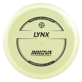 Innova Disc Golf Proto Glow Champion Lynx Fairway Driver 7/6/-3/1 Black 160 grams
