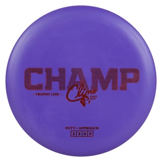 Climo Disc Golf Trophy Line Champ Putter 2/3/0/0 Purple/Orange 170 grams