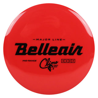 Climo Disc Golf Major Line Belleair Midrange 5/4/0/2 Red/Black 173 grams