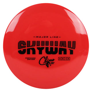 Climo Disc Golf Major Line Skyway Distance Driver 11/5/-1/3 Red/Black 170 grams