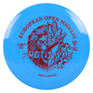 Discmania Disc Golf Prototype Swirl S-Line DD4 Distance Driver 13/5/0/3 Blue/Red 175 grams