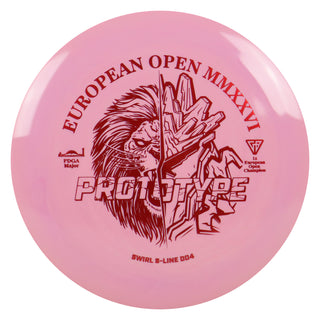 Discmania Disc Golf Prototype Swirl S-Line DD4 Distance Driver 13/5/0/3 Light Pink/Red 175 grams