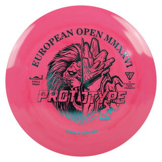 Discmania Disc Golf Prototype Swirl S-Line DD4 Distance Driver 13/5/0/3 Red/Turquoise 175 grams