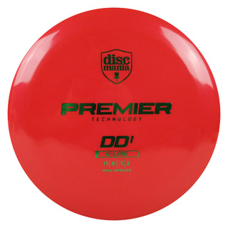 Discmania Disc Golf Premier Q-Line DD1 Distance Driver 11/6/-1/2 Red/Green 169 grams