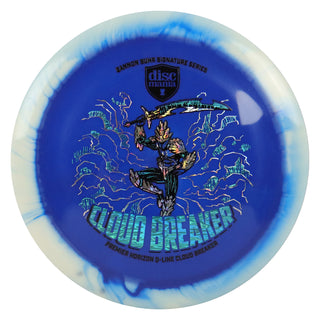 Discmania Disc Golf Gannon Buhr Horizon Premier Q-Line Cloud Breaker White Blue/Blue Waves 175 grams