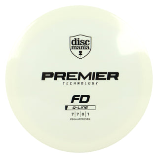 Discmania Disc Golf Premier Q-Line FD Fairway Driver 7/7/0/1 White/Black 169 grams