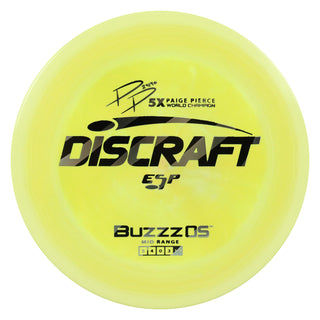 Discraft Disc Golf Paige Pierce ESP Buzzz OS Midrange 5/4/0/3 Yellow/Black Silver 176g