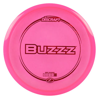 Discraft Disc Golf Z Line Buzzz Midrange Disc 5/4/-1/1 Pink/Red Lines 170-172g