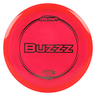 Discraft Disc Golf Z Line Buzzz Midrange Disc 5/4/-1/1 Red/Silver 167-169g