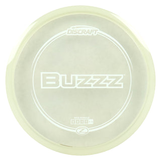 Discraft Disc Golf Z Line Buzzz Midrange Disc 5/4/-1/1 Clear/White 175-176g