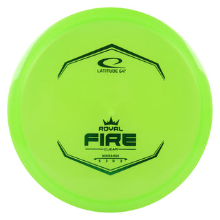 Latitude 64 Royal Clear Fire Midrange Disc 5/3/0/3 Green/Green 178 grams