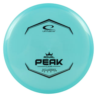 Latitude 64 Royal Clear Peak Putt and Approach 3/3/0/1 Blue/Black 175 grams