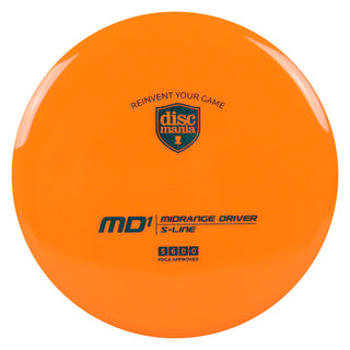 Discmania Disc Golf S-Line MD1 Midrange 5/6/0/0 Orange/Turquoise 178 grams