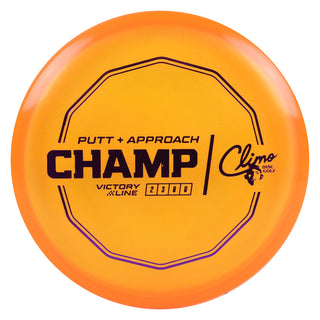 Climo Disc Golf Victory Line Champ Putter 2/3/0/0 Orange/Purple 174 grams