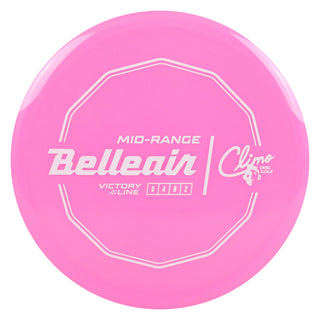 Climo Disc Golf Victory Line Belleair Midrange 5/4/0/2 Pink/White 178 grams