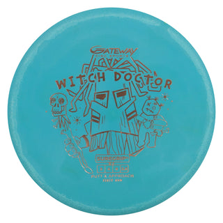 Gateway Disc Golf Suregrip Witch Doctor Putter 3/4/0/2.5 Teal/Rose Gold 176 grams