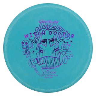 Gateway Disc Golf Suregrip Witch Doctor Putter 3/4/0/2.5 Teal/Purple Holo 176 grams