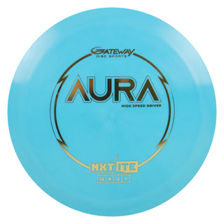 Gateway Disc Golf NXT Lite Aura Distance Driver 12/6/-2/1 Blue/Gold 158 grams