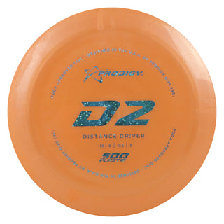 Prodigy Disc Golf 500 D2 Distance Driver 13/6/-0.5/3 Orange/Blue Stars 171 grams