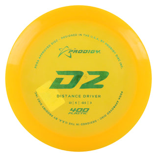 Prodigy Disc Golf 400 D2 Distance Driver 13/6/-0.5/3 Orange/Green Shimmer 171 grams