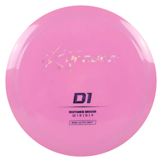 Prodigy Disc Golf 500 Ultra Soft D1 Distance Driver 12/5/0/4 Pink/Ghost Shatter/Lavender 172 grams