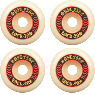 Spitfire Skateboard Wheels 52mm 101A F4 Lock Ins with Bronson Pro G3 Bearings
