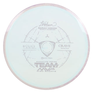 Axiom Disc Golf Sarah Hokom Neutron Crave Fairway Driver 6.5/5/-1/1 White/Lavender Blend 169 grams