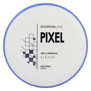 Axiom Disc Golf Simon Line Electron Lizotte Pixel Putter 2/4/0/0.5 White/Blue 172 grams