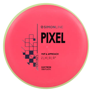 Axiom Disc Golf Simon Line Electron Firm Lizotte Pixel Putter 2/4/0/0.5 Red/Yellow 169 grams