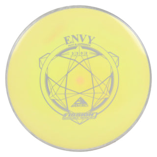 Axiom Disc Golf Fission Envy Putter 3/3/0/2 Hot Yellow/Grey Marble 168 grams