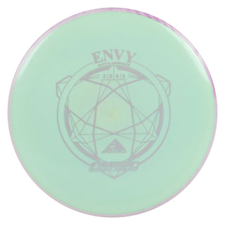 Axiom Disc Golf Fission Envy Putter 3/3/0/2 Hot Mint/Lavender 167 grams