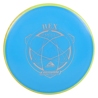 Axiom Disc Golf Fission Hex Midrange 5/5.5/-1/1 Blue/Yellow 162 grams