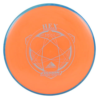 Axiom Disc Golf Fission Hex Midrange 5/5.5/-1/1 Orange/Dark Blue 175 grams