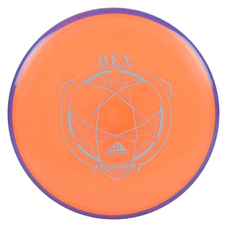 Axiom Disc Golf Fission Hex Midrange 5/5.5/-1/1 Orange/Purple Blend 167 grams