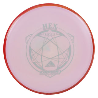 Axiom Disc Golf Fission Hex Midrange 5/5.5/-1/1 Light Pink/Red 159 grams