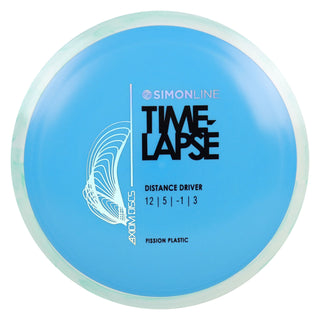 Axiom Disc Golf Simon Lizotte Line Fission Time Lapse Driver 12/5/-1/3 Blue/White Aqua 164 grams