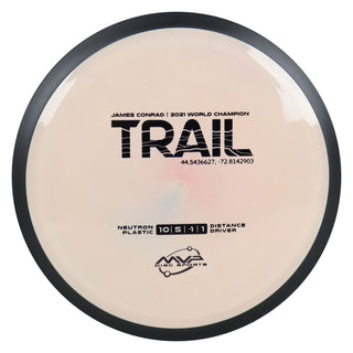 MVP Disc Golf James Conrad Neutron Trail Distance Driver 10/5/-1/1 Sand 174 grams