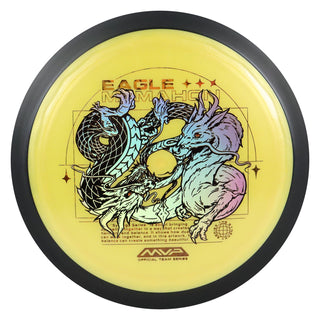 MVP Disc Golf Plasma Dimension Eagle McMahon Team Series Distance Driver 14.5/5/0/3 Yellow/Gold Holo 173 grams