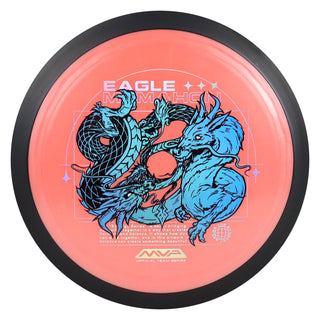 MVP Disc Golf Plasma Dimension Eagle McMahon Team Series Distance Driver 14.5/5/0/3 Light Red/Blue Holo 172 grams