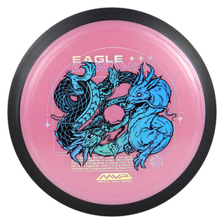 MVP Disc Golf Plasma Dimension Eagle McMahon Team Series Distance Driver 14.5/5/0/3 Pink/Blue Holo 172 grams