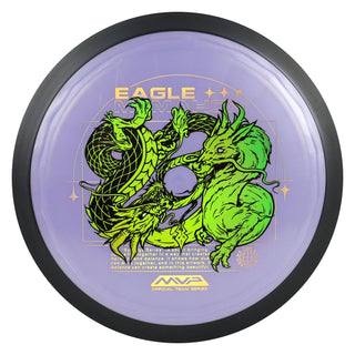 MVP Disc Golf Plasma Dimension Eagle McMahon Team Series Distance Driver 14.5/5/0/3 Purple/Green Holo 173 grams