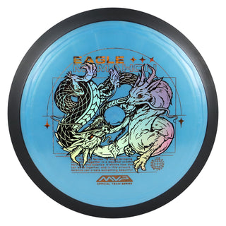 MVP Disc Golf Plasma Dimension Eagle McMahon Team Series Distance Driver 14.5/5/0/3 Blue/Gold Holo 173 grams