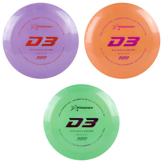 Prodigy Disc Golf 500 D3 Distance Driver 12/5/-1/3 - Choose Exact Disc