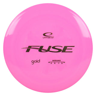 Latitude 64 Disc Golf Gold Fuse Midrange 5/6/-1/0 Pink/Gold 178 grams