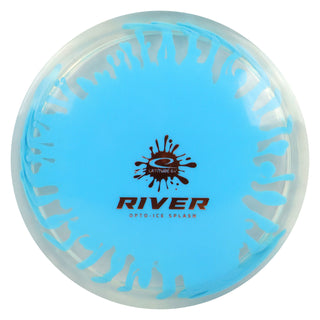 Latitude 64 Disc Golf Opto-Ice Splash River Fairway Driver 7/7/-1/1 Blue/Orange 174 grams