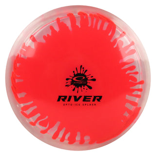 Latitude 64 Disc Golf Opto-Ice Splash River Fairway Driver 7/7/-1/1 Red/Black 173 grams