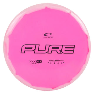 Latitude 64 Disc Golf Opto-Ice Orbit Pure Putter 3/3/-1/1 Pink/Lavender 175 grams